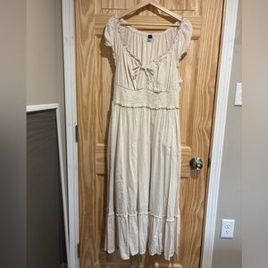 Old Navy Puff Sleeve Peasant Maxi Dress